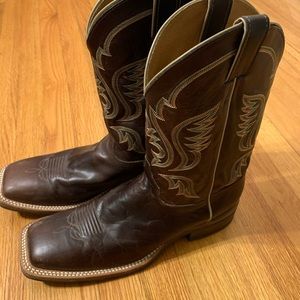 Men’s Justin square toe brown boots - Size 12 D